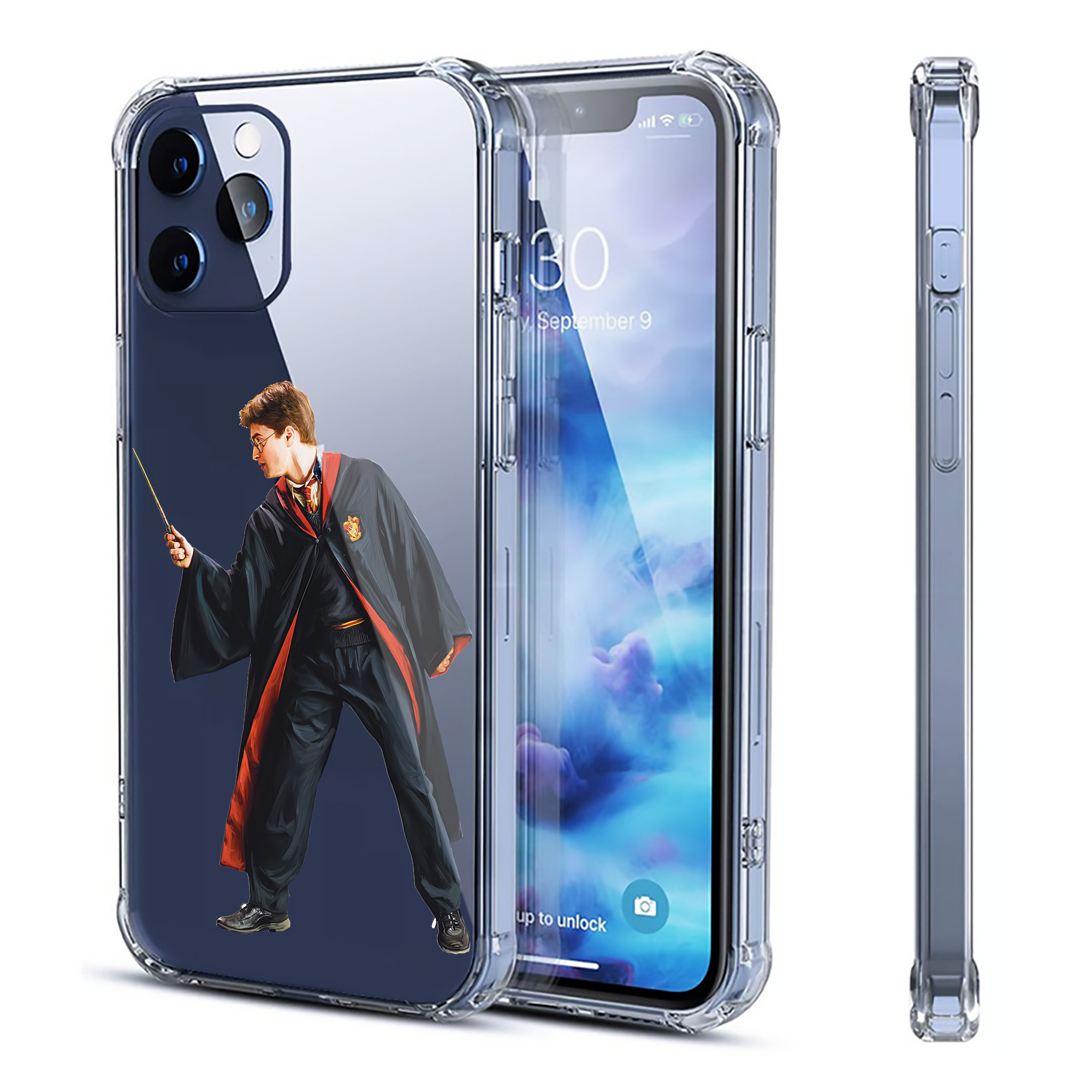 （画像用） Harry Potter ハリー・ポッターシリーズ 【iPhone 12シリーズ対応】透明スマホケース（クリアソフトケース）